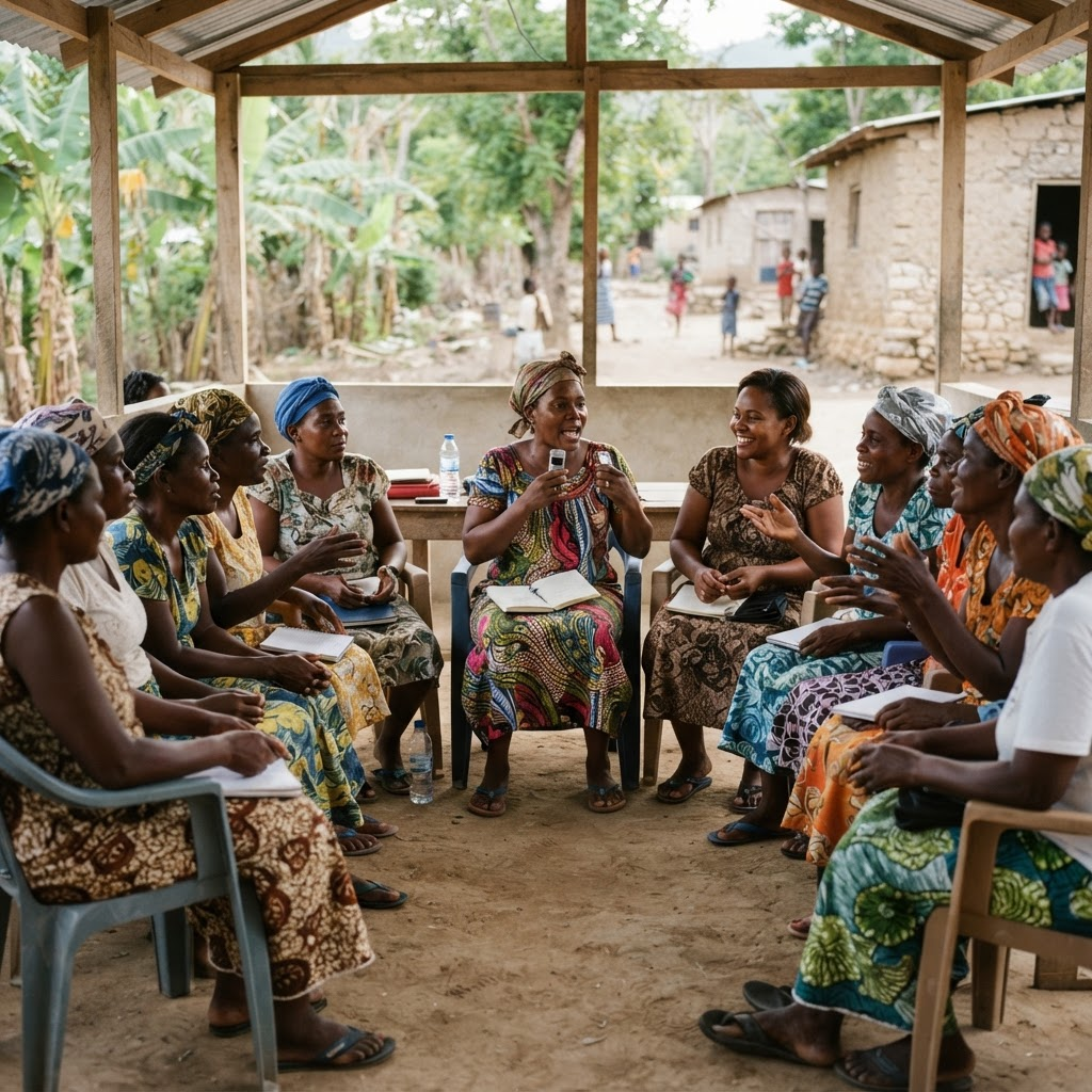 Réunion communautaire de femmes