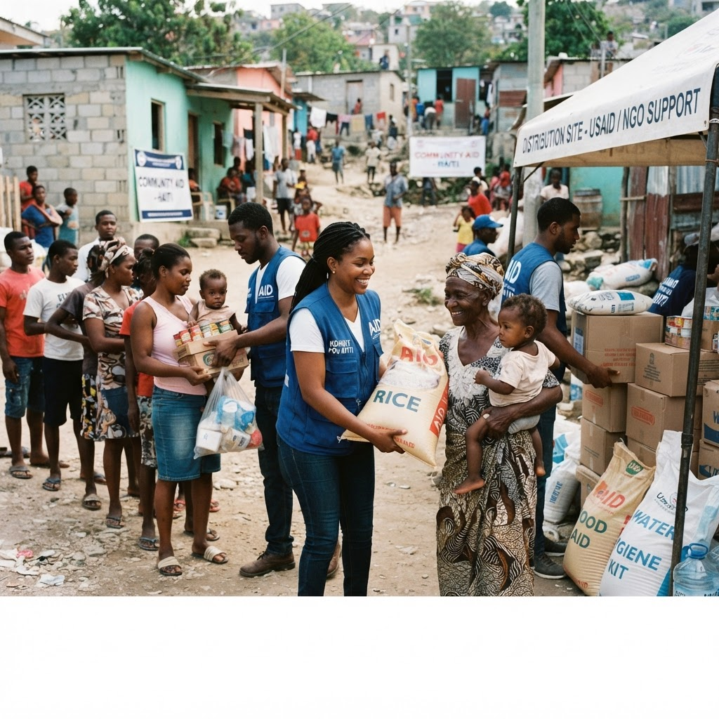 Distribution de fournitures